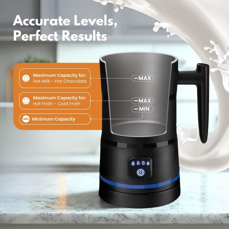 4-in-1 Milk Frother Latte Hot Chocolate Hot