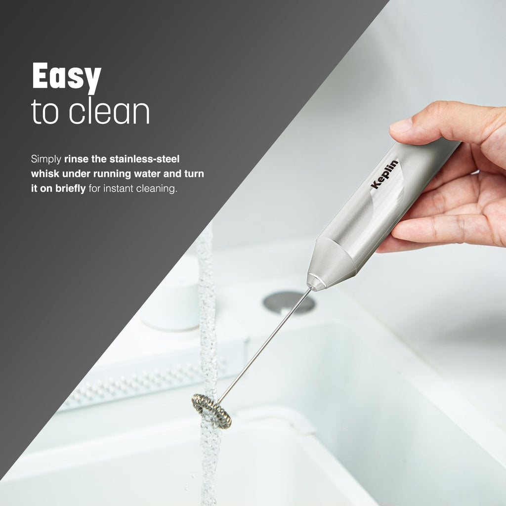 Keplin Handheld Milk Frother with Stand