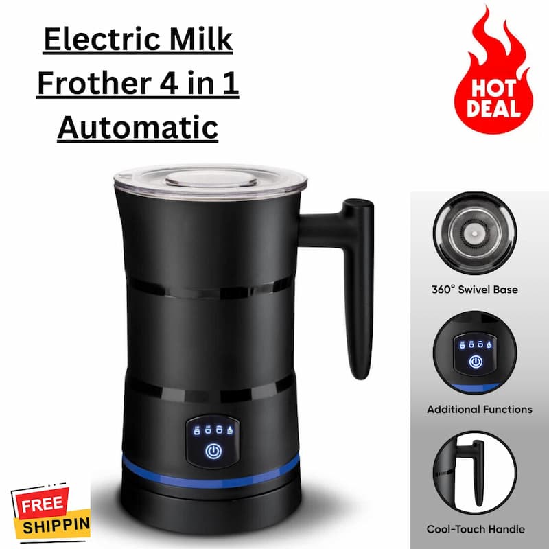 4-in-1 Milk Frother Latte Hot Chocolate Hot