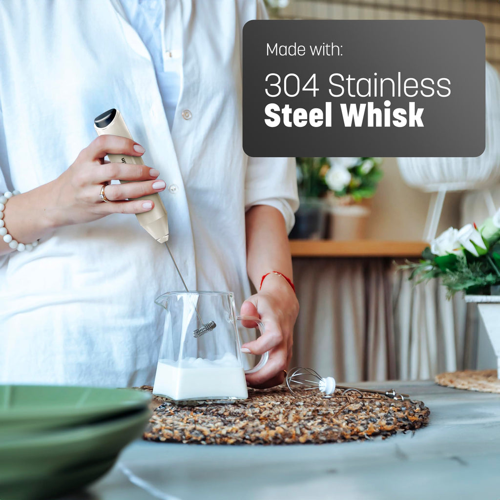 Keplin Handheld Milk Frother with Stand