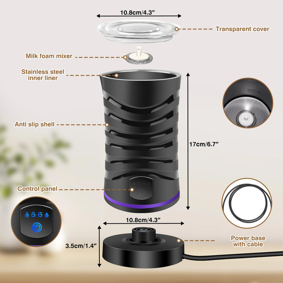 4 in 1 Automatic Milk Frothers