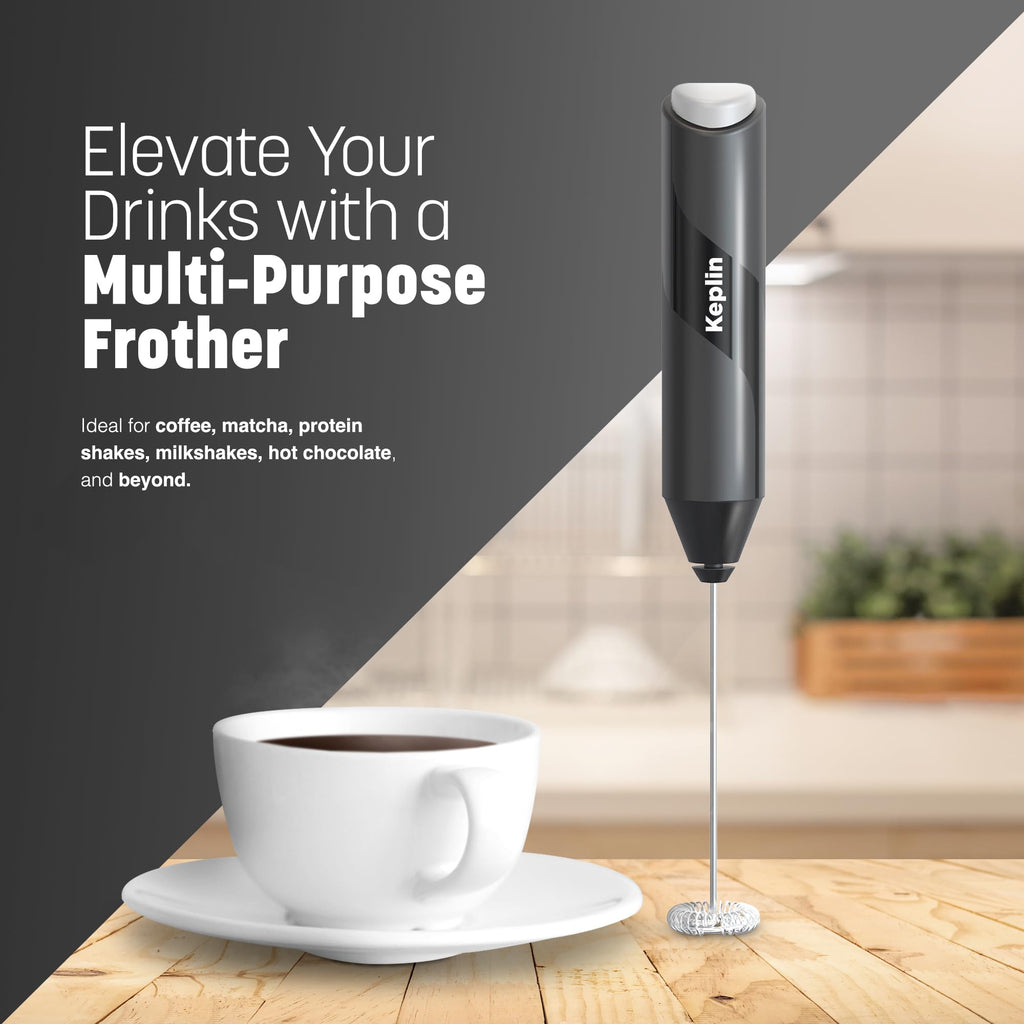 Keplin Handheld Milk Frother with Stand