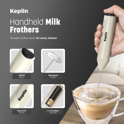 Keplin Handheld Milk Frother with Stand