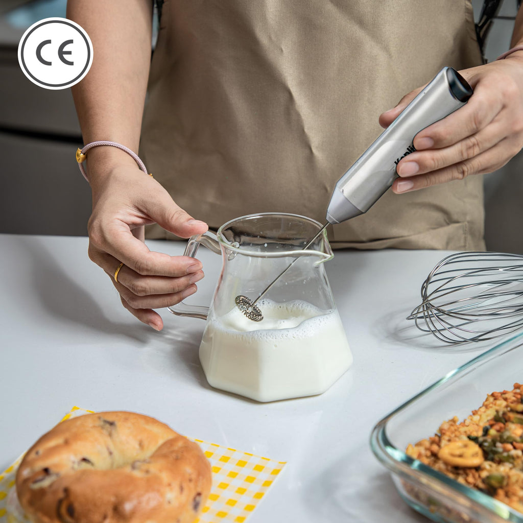 Keplin Handheld Milk Frother with Stand